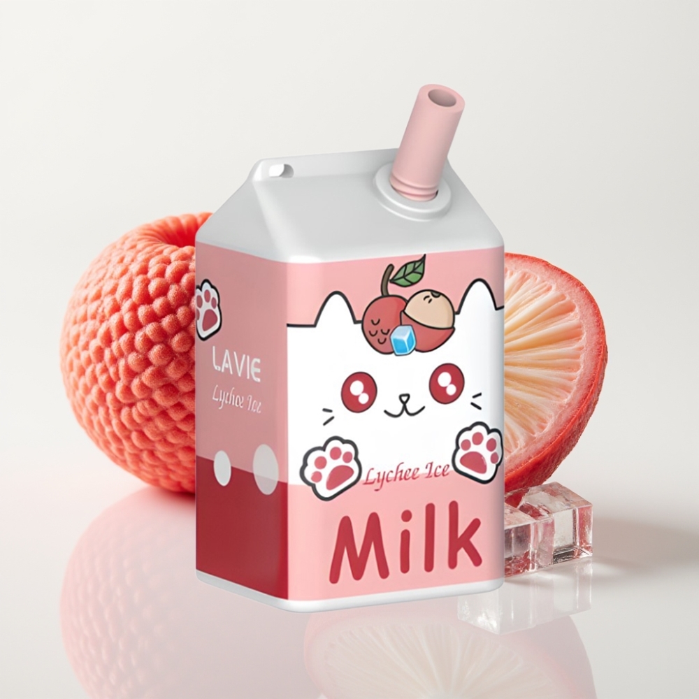 LAVIE Milk 7000 Puffs 16ML Vape Recargable Tipo C - Lichi Hielo