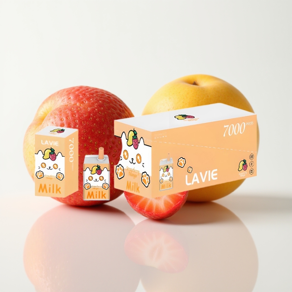 LAVIE Milk 7000 Puffs Fresa Mango – 16ML 5 Nicotina Tipo C