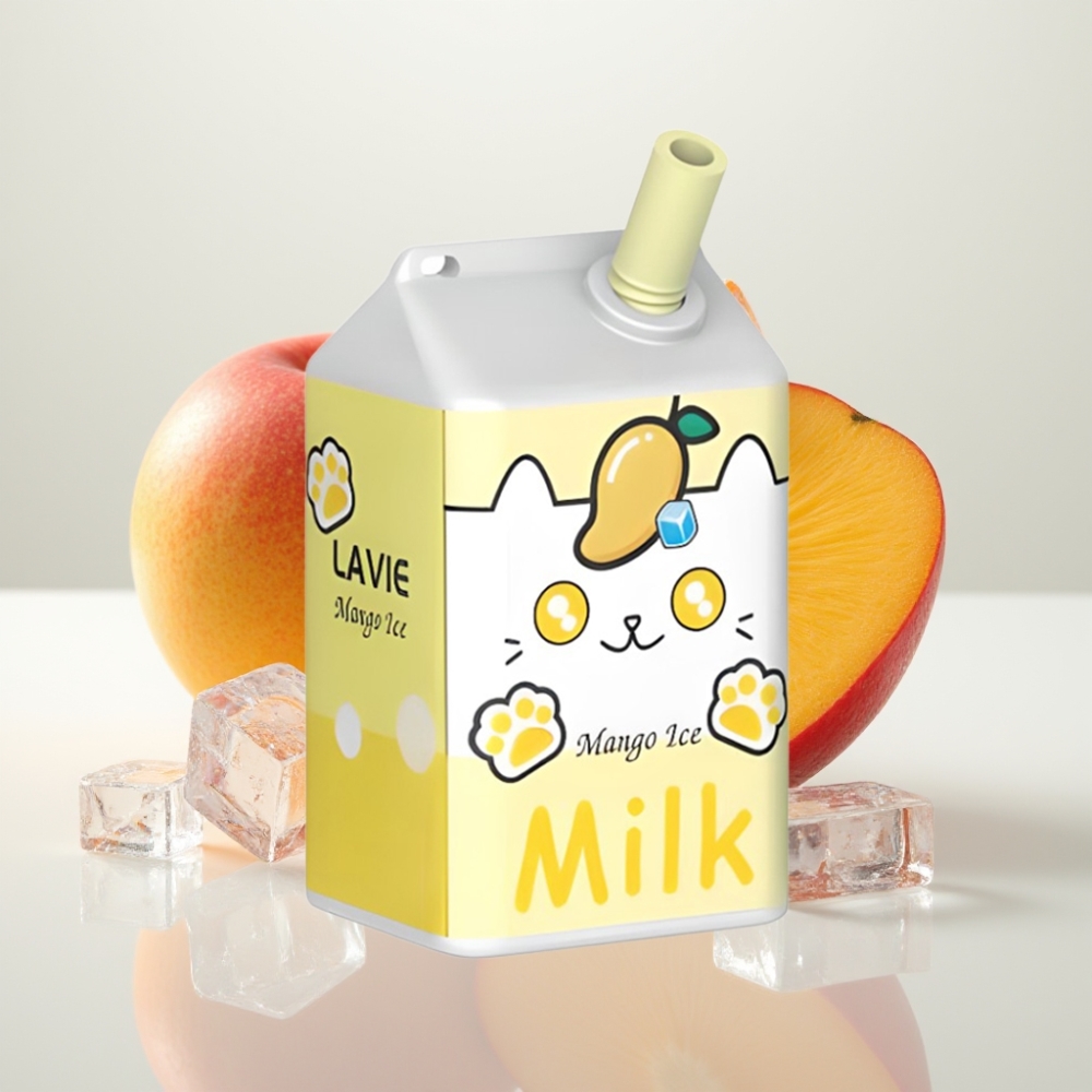 LAVIE Milk 7000 Puffs Vape Desechable - Mango Hielo 16ML 5 Nicotina Tipo C
