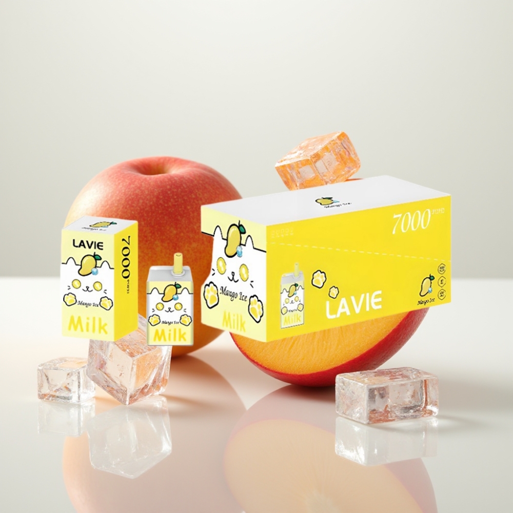 LAVIE Milk 7000 Puffs Vape Desechable - Mango Hielo 16ML 5 Nicotina Tipo C