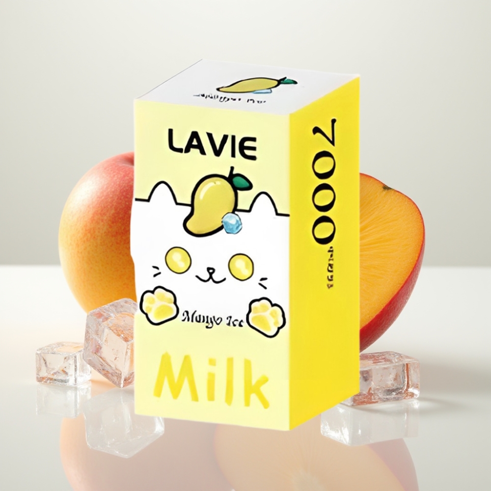 LAVIE Milk 7000 Puffs Vape Desechable - Mango Hielo 16ML 5 Nicotina Tipo C