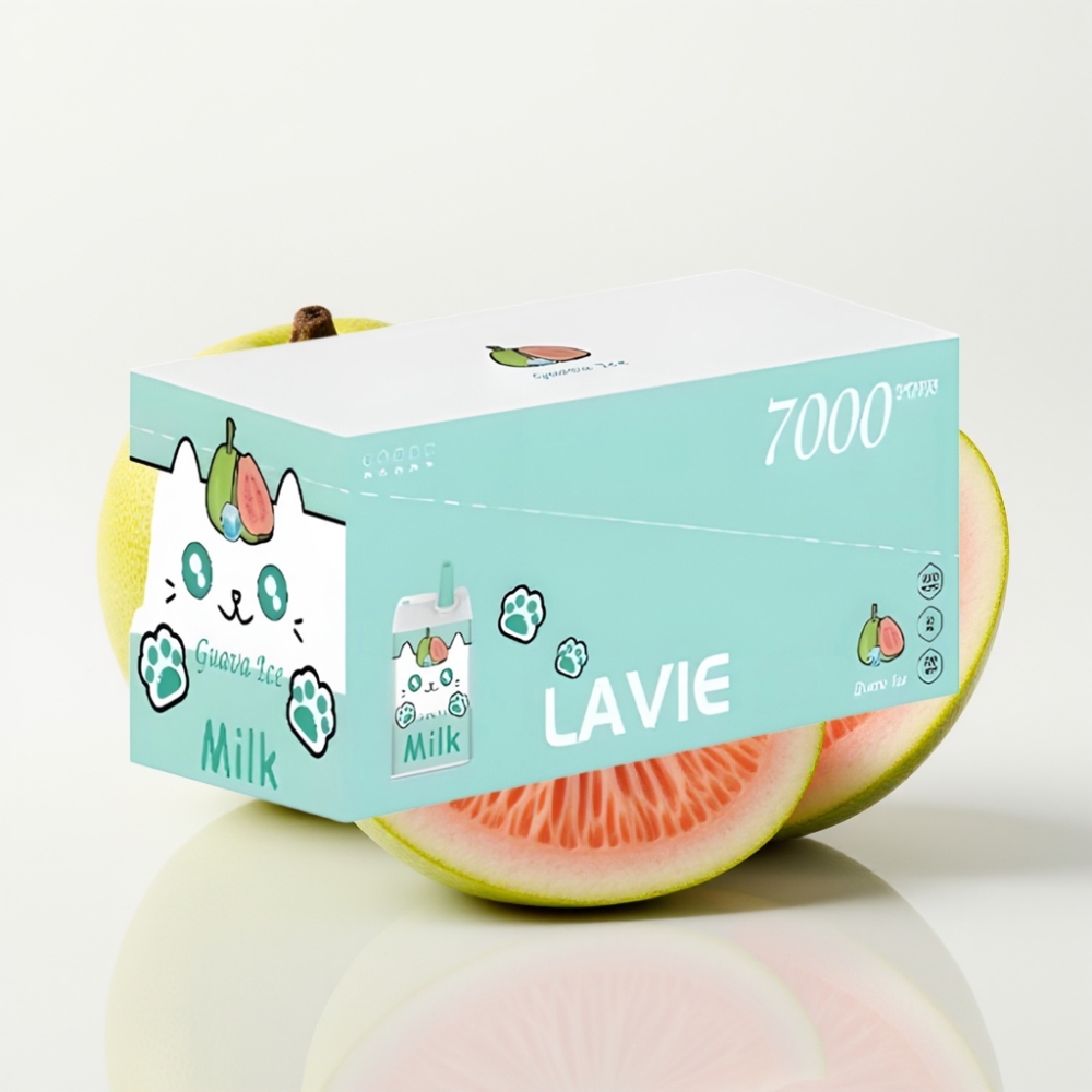 LAVIE Milk 7000 Puffs Vape Desechable – Guayaba Hielo 16ML 5 Nicotina