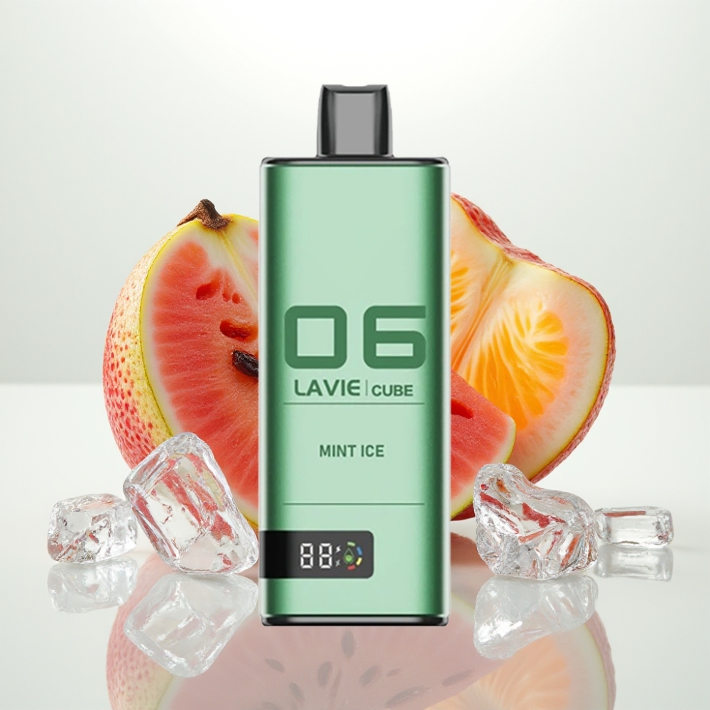 Lavie Cube 20000 Puffs Vape Desechable Menta Hielo – 28ML 5 Nic Sal Tipo C