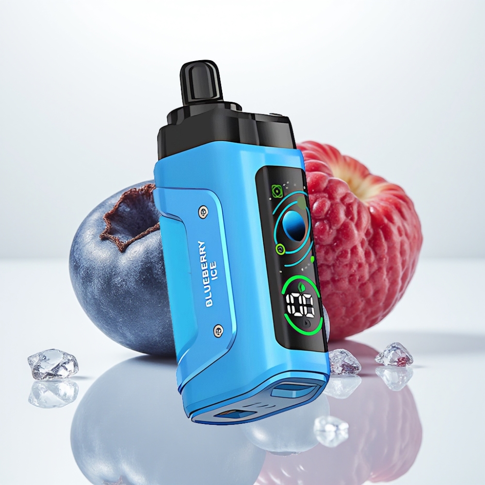 Razz Bar 45000 Puffs Vape Desechable Arándano Helado con Bobina Mesh 10 Ohm