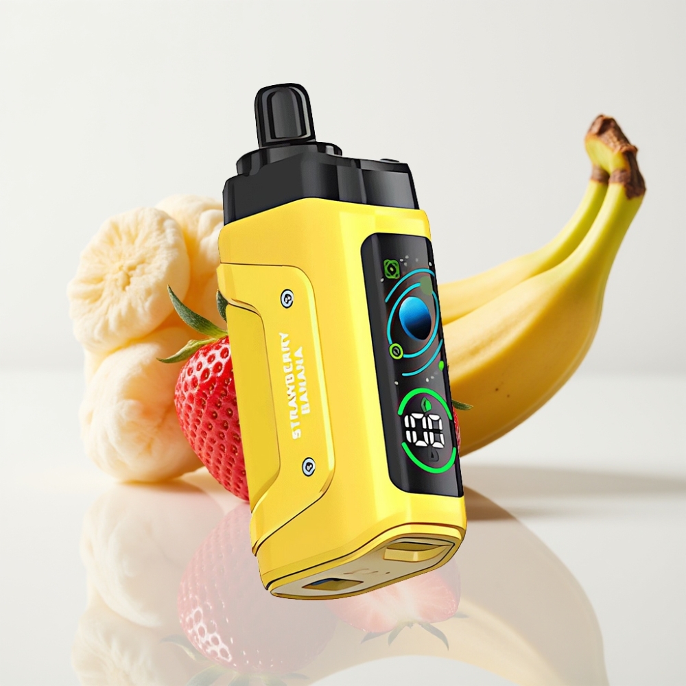 Razz Bar 45000 Puffs Vape Desechable Fresa Plátano con Batería Recargable