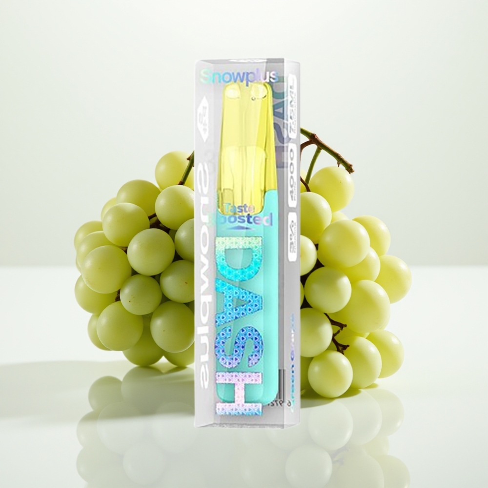 Snowplus Dash 4000 Puffs Dispositivo Desechable Uva Verde con Atomizador Cerámico