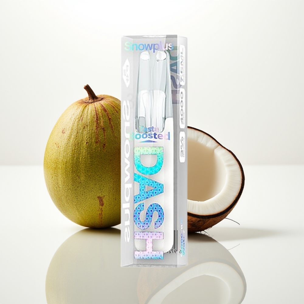 Snowplus Dash 4000 Puffs Dispositivo Desechable con Agua de Coco y Atomizador Cerámico