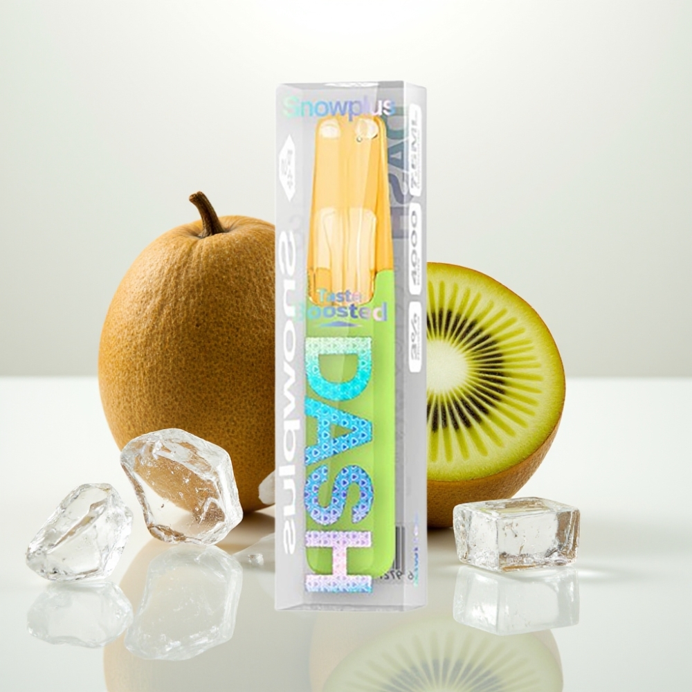 Snowplus Dash 4000 Puffs Dispositivo Desechable con Atomizador Cerámico y Sabor Kiwi Helado