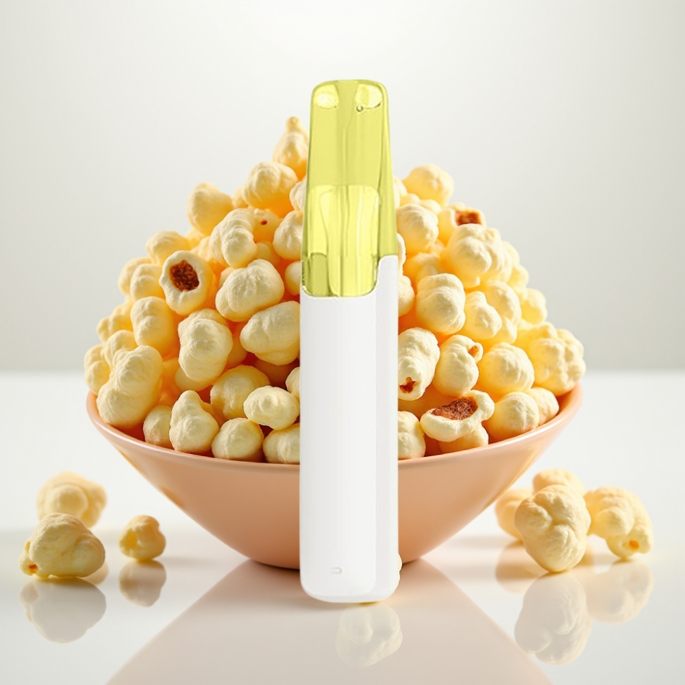 Snowplus Dash 4000 Puffs Dispositivo Desechable con Atomizador Cerámico y Sabor Palomitas de Vainilla