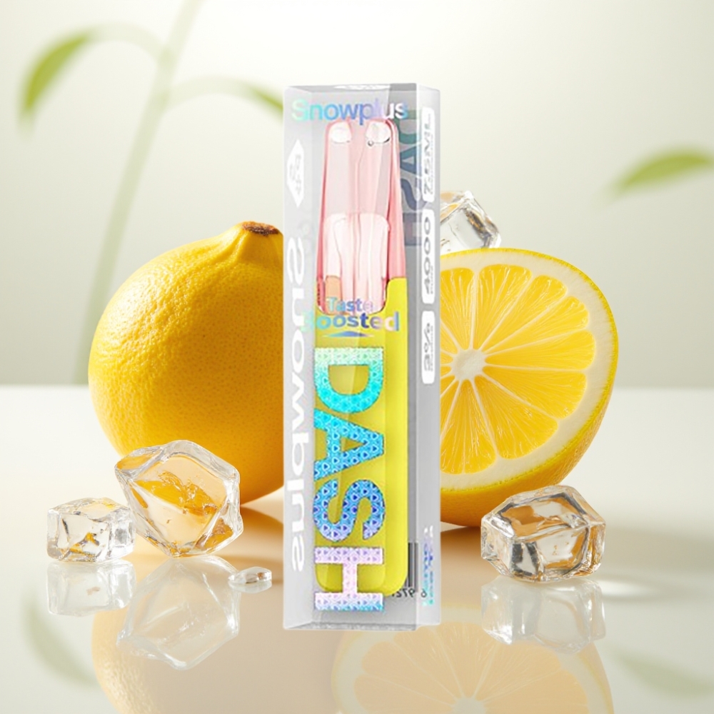 Snowplus Dash 4000 Puffs Dispositivo Desechable con Té Helado de Limón y Atomizador Cerámico
