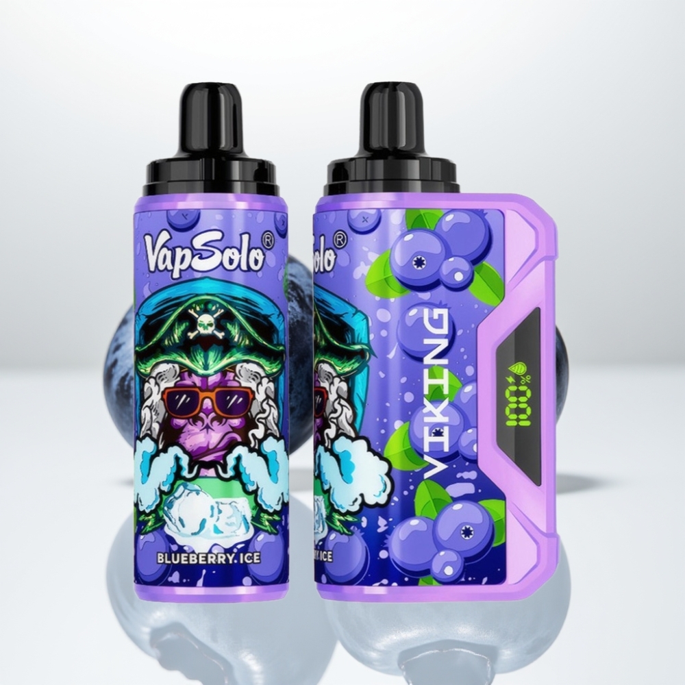 VapSolo VIKING 12000 Puffs Desechable - Arándano (22ml Tipo-C)