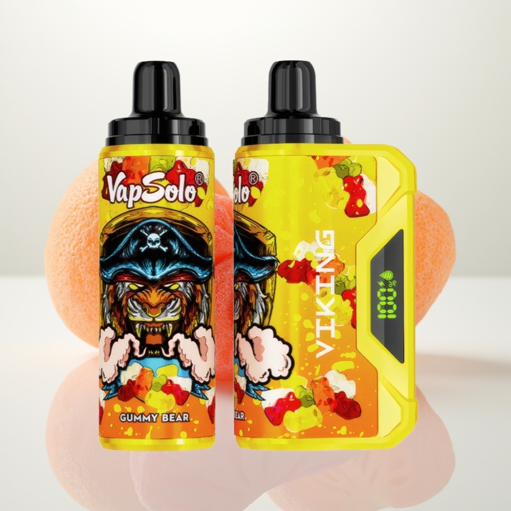 VapSolo VIKING 12000 Puffs Gummy Bear (Oso de Goma) Recargable Tipo-C