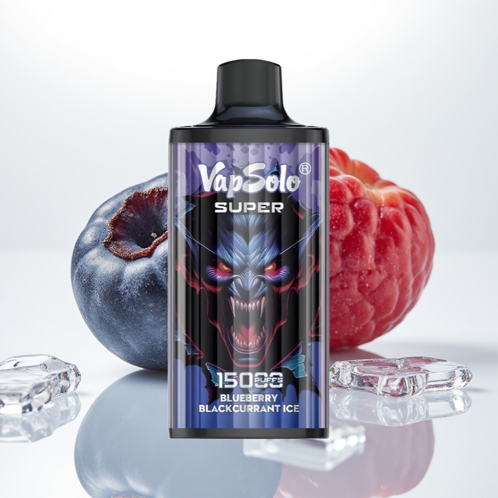 Vapsolo Super 15000 Puffs Desechable - Arándano Azul Grosella Negra Hielo 40ml Tipo-C