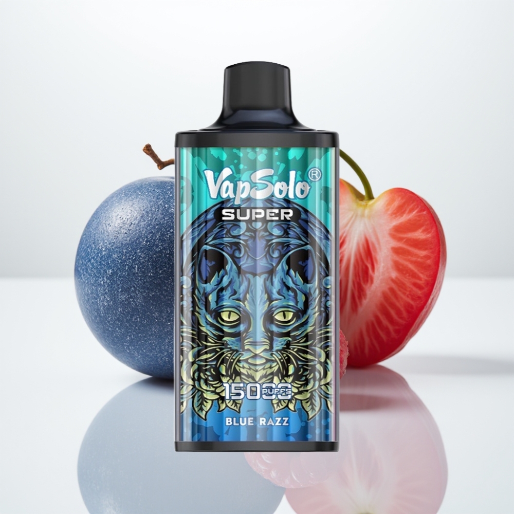 Vapsolo Super 15000 Puffs Desechable Blue Razz – 40ml 850mAh Tipo-C