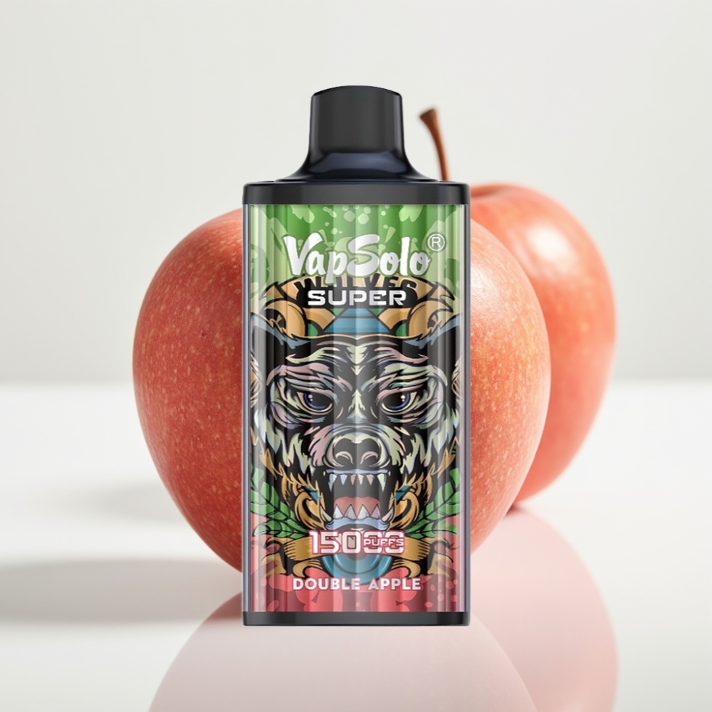 Vapsolo Super 15000 Puffs Doble Manzana – 40ml 850mAh Tipo-C