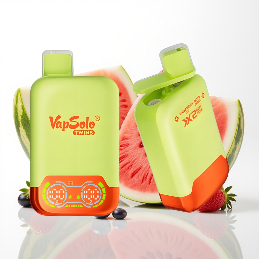 Vapsolo Twins 20000 Puffs - Sandía Helada  Frutos Mixtos - 40ml - Tipo C