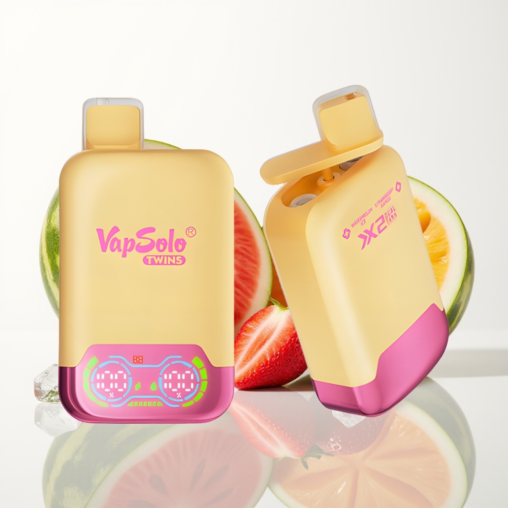 Vapsolo Twins 20000 Puffs Doble Tanque - Sandía Helada  Fresa Mango