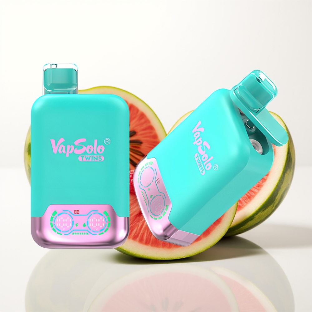 Vapsolo Twins 20000 Puffs Triple Melón  Frambuesa Sandía 40ml Tipo-C