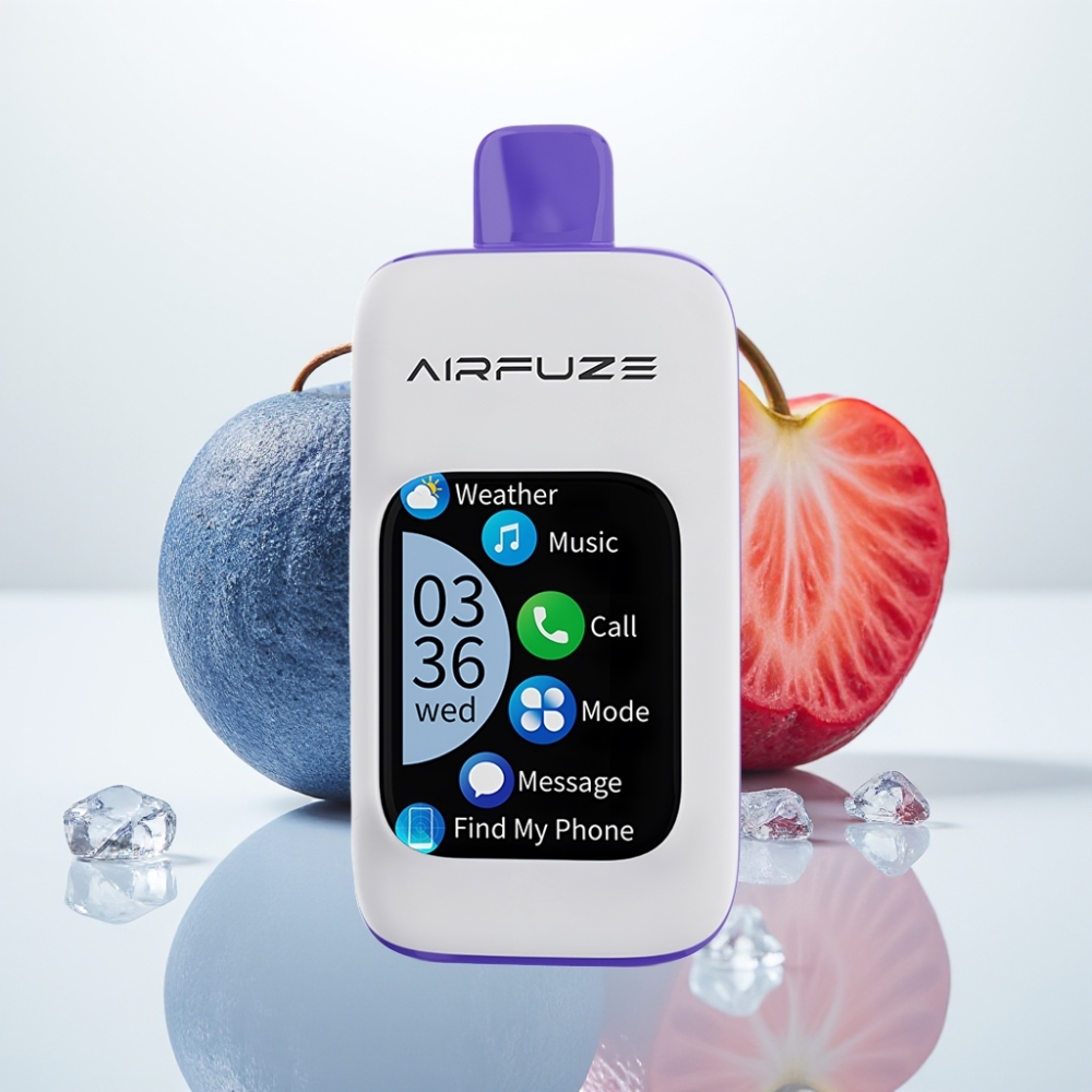 AirFuze Smart 30000 Puffs Pod Desechable con Pantalla Táctil - Blue Razz Ice