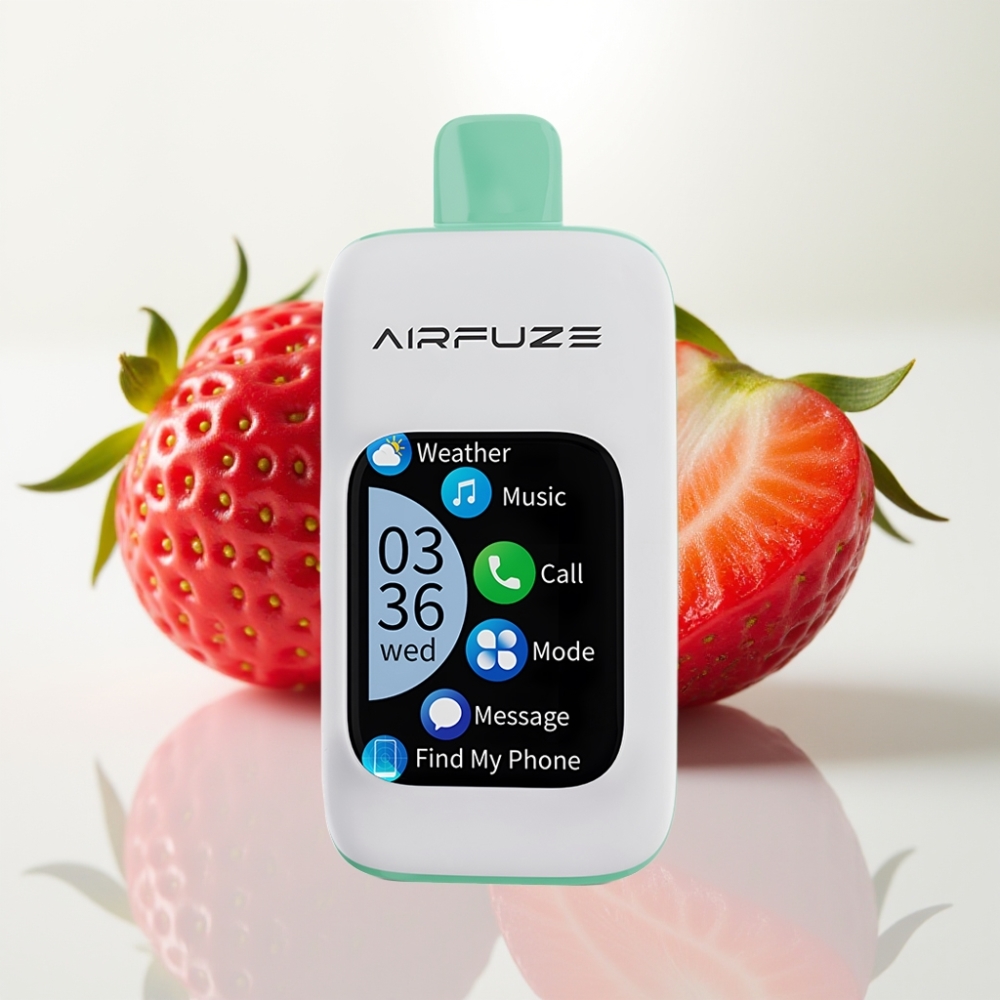AirFuze Smart 30000 Puffs Pod Desechable con Pantalla Táctil - Fresa Veraniega