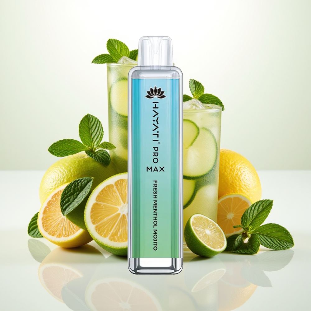 Hayati Pro Max 4000 Puffs Vape Desechable Recargable - Mojito Menta Fresca