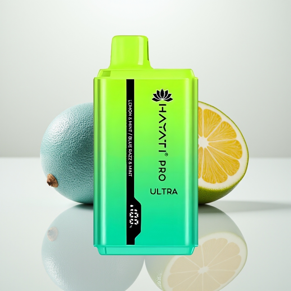 Hayati Pro Ultra 15000 Puffs - Limón Menta Blue Razz Menta