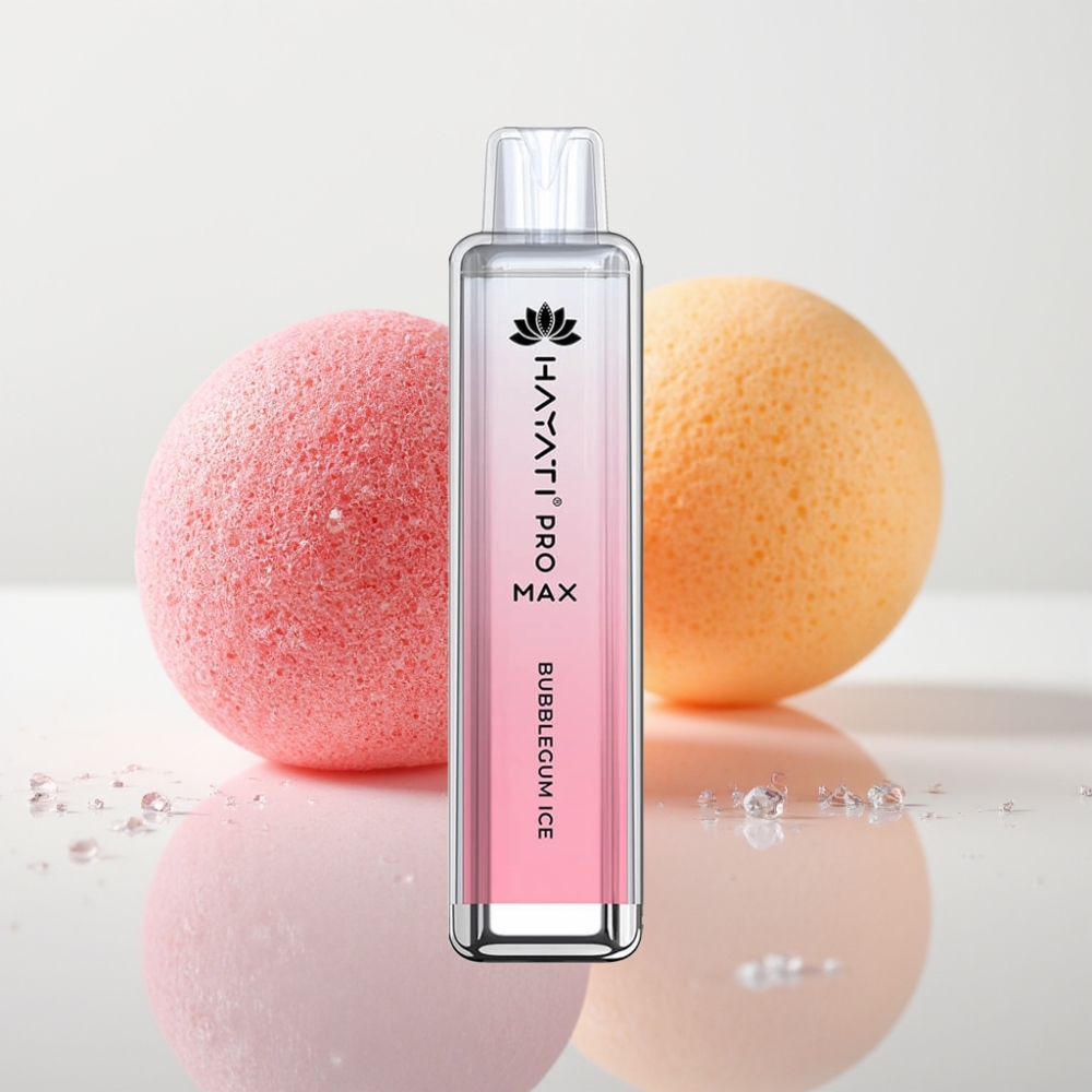 Hayati Pro Max 4000 Puffs Vape Desechable Recargable - Chicle Helado - 5 Nicotina - Batería 1400mAh