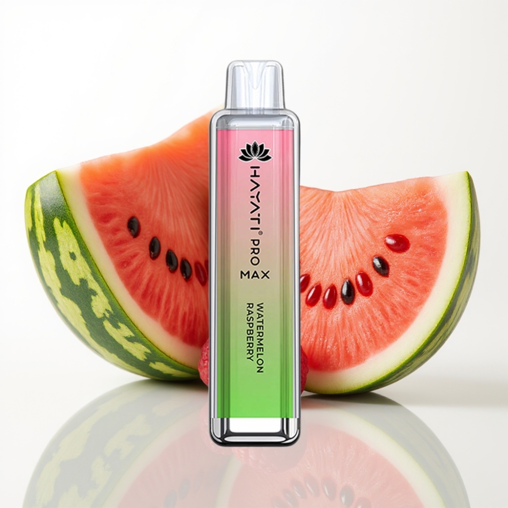 Hayati Pro Max 4000 Puffs Vape Desechable Recargable Sandía Frambuesa