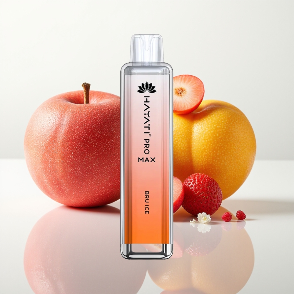 Hayati Pro Max 4000 Puffs Vape Desechable - Bru Hielo, Recargable, 5% Nicotina