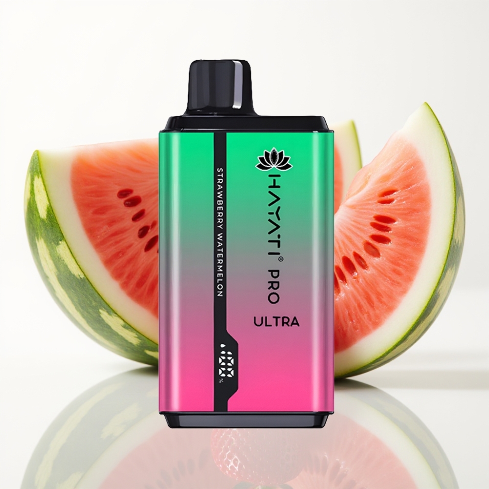 Hayati Pro Ultra 15000 Puffs Fresa Sandía – 2×12ml, 2% Nicotina