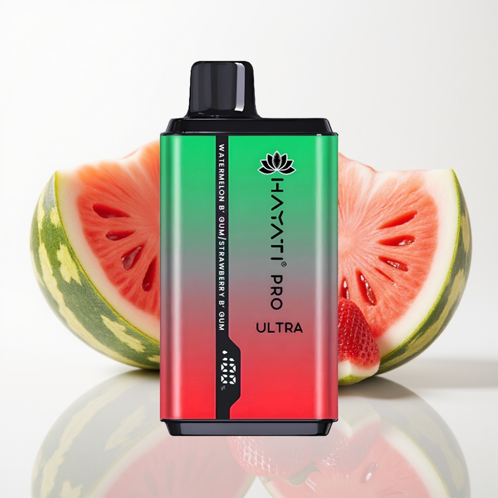 Hayati Pro Ultra 15000 Puffs Sandía Chicle Fresa 24ml 2%