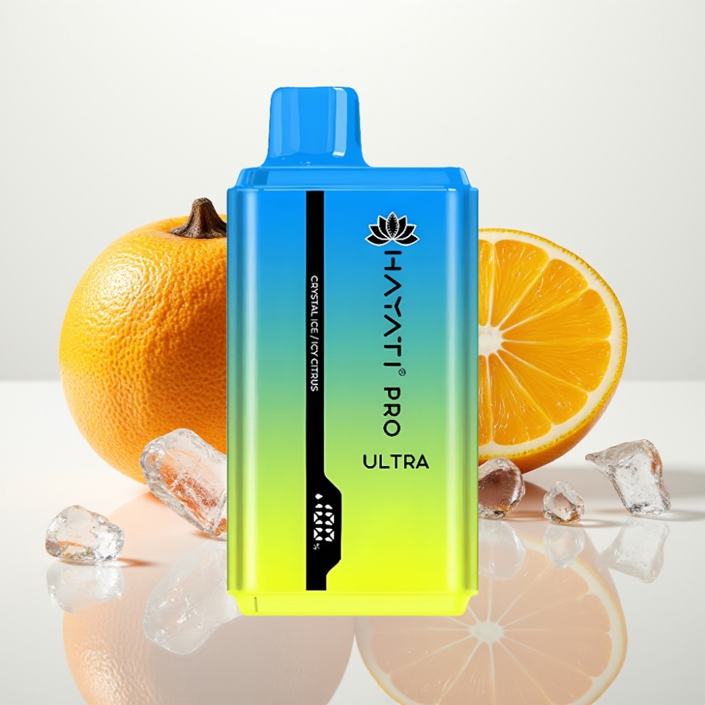 Hayati Pro Ultra 15000 Puffs Vape Cítrico Helado Cristalino 12ml 2%
