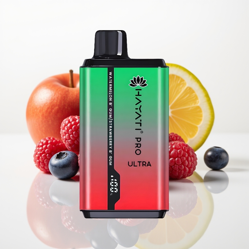 Hayati Pro Ultra 15000 Puffs Vape Desechable Arándano Frambuesa Cereza Limón & Arándano