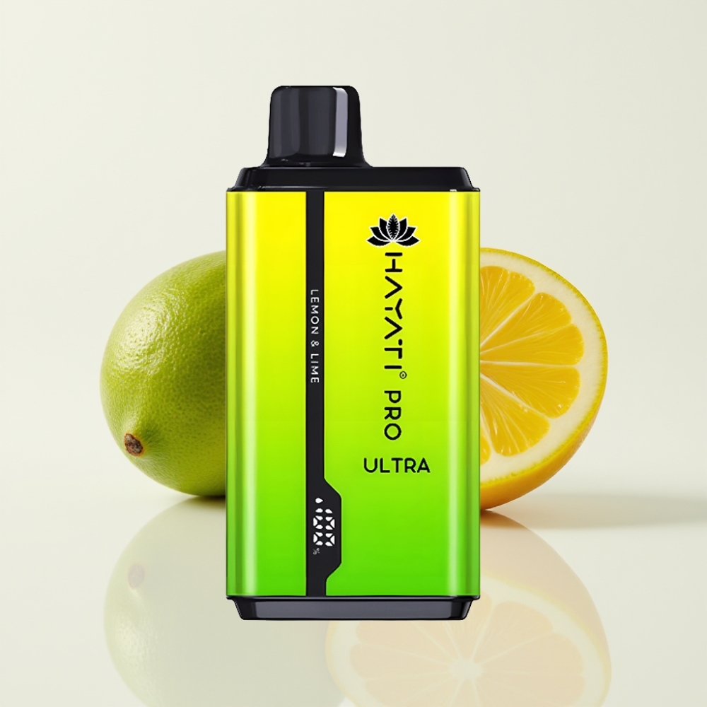 Hayati Pro Ultra 15000 Puffs Vape Desechable Limón y Lima 12ml 2%