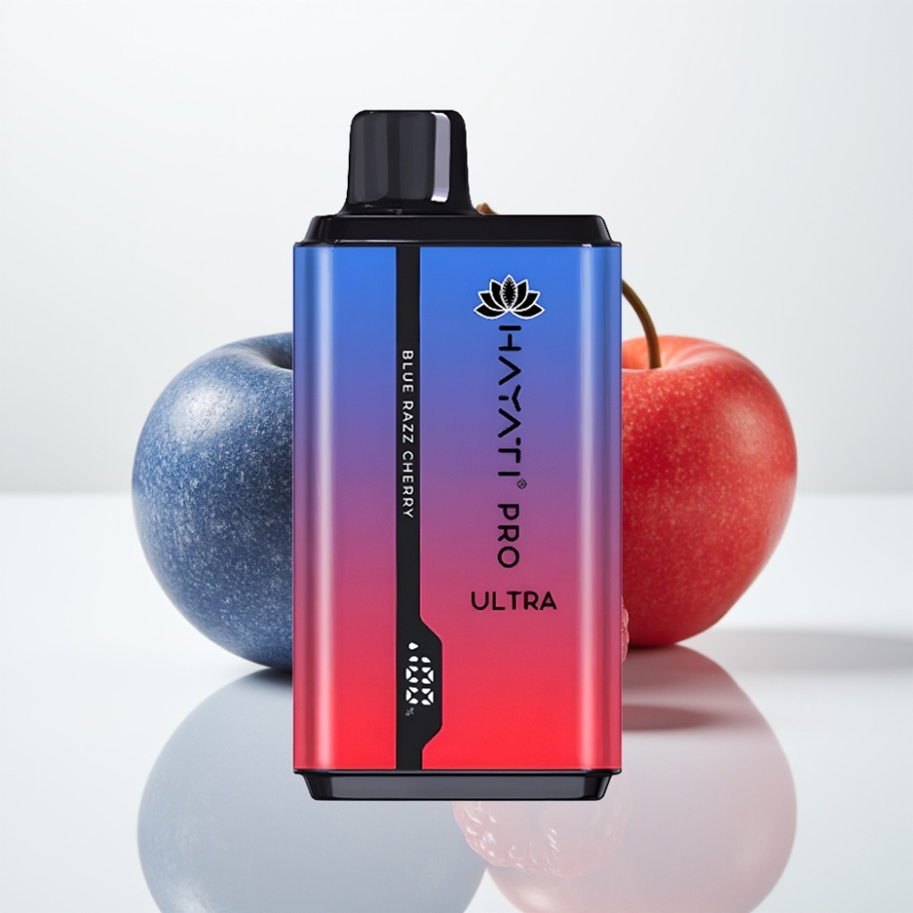 Hayati Pro Ultra 15000 Puffs Vape Disposable Arándano Azul Cereza 2×12ml 2%