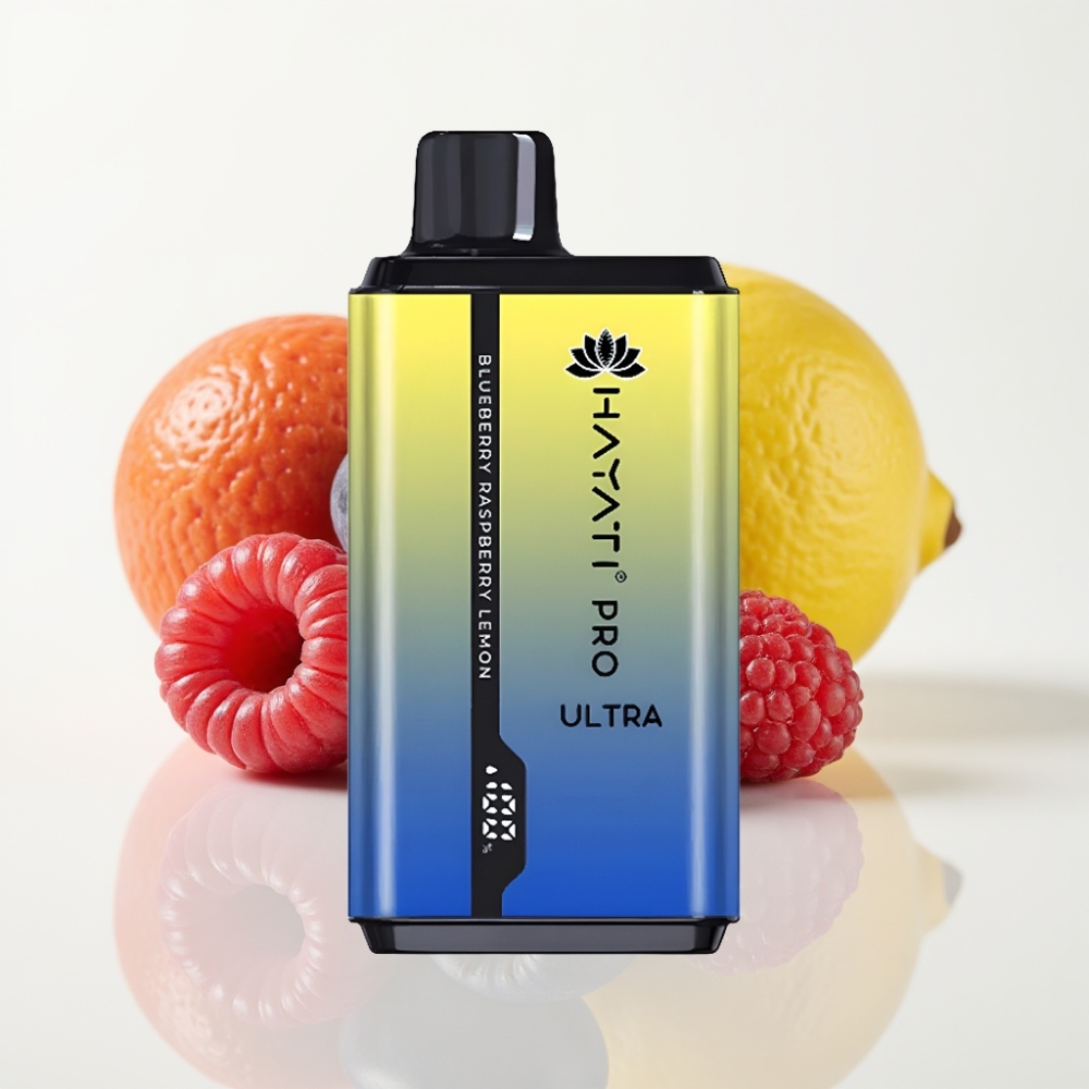 Hayati Pro Ultra 15000 Puffs Vape Disposable Arándano Frambuesa Limón