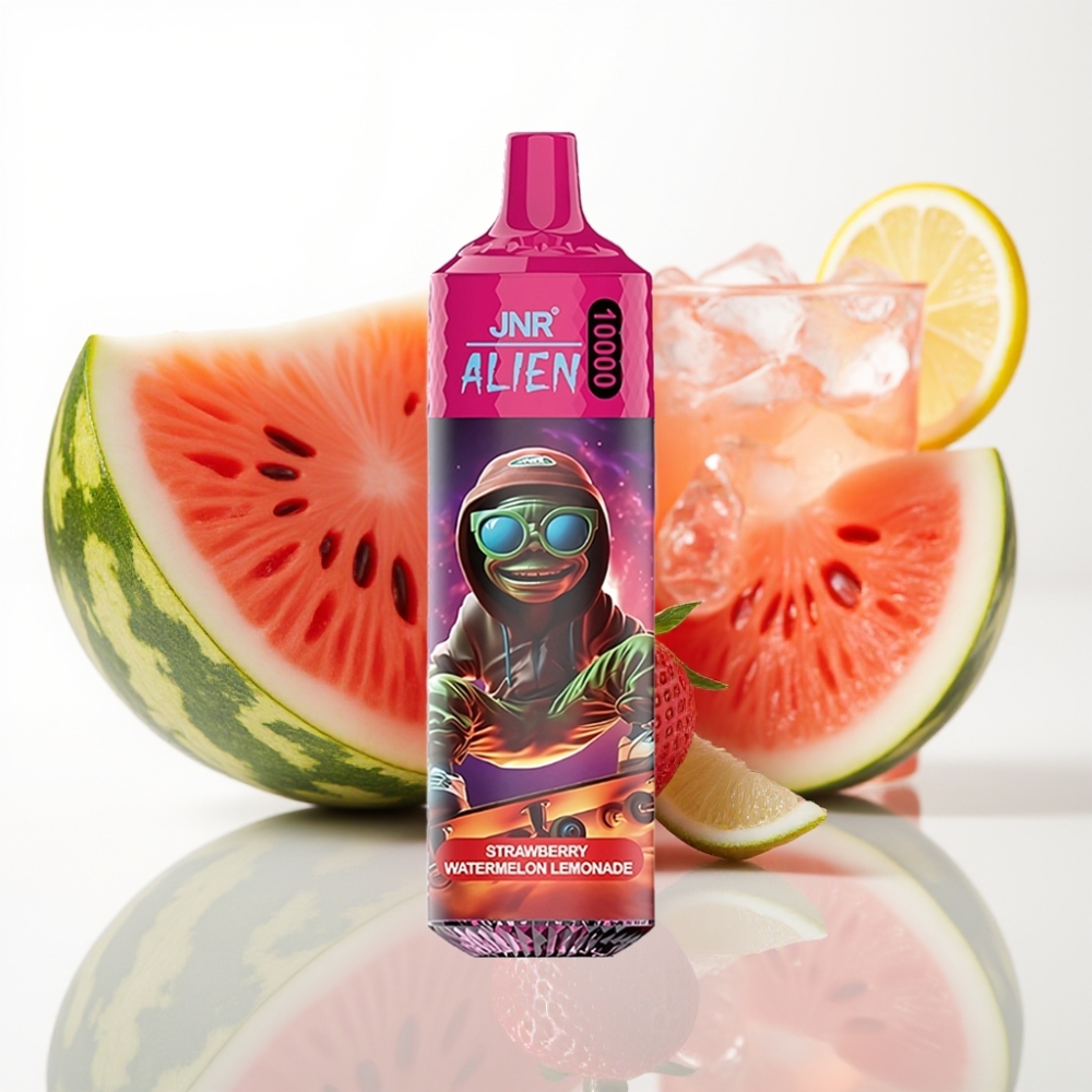 JNR Alien 10000 Puffs Fresa Sandía Limonada - 20ml, RGB, Tipo-C