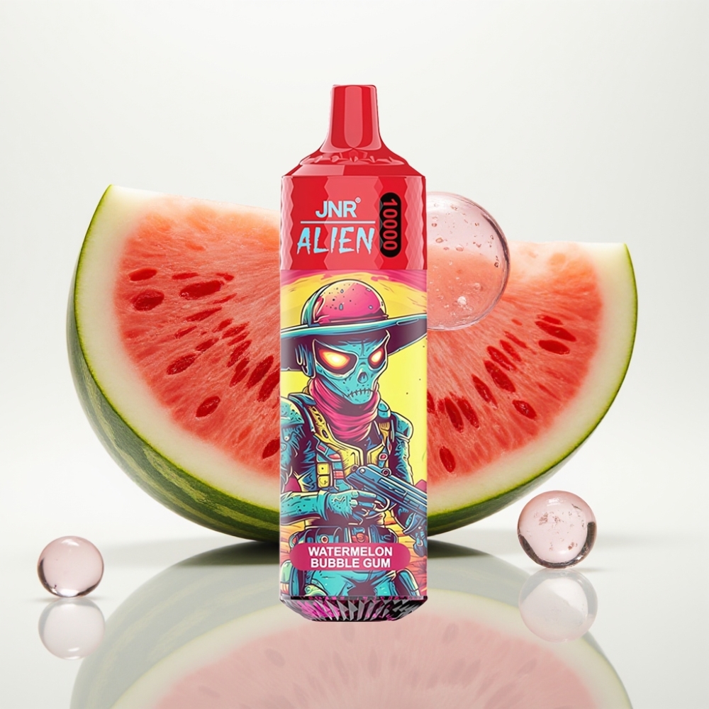JNR Alien 10000 Puffs Vape Chicle de Sandía – 850mAh, 20ml, Carga Rápida Type-C