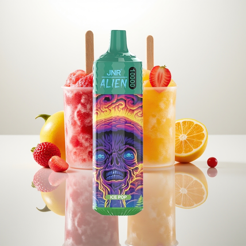 JNR Alien 10000 Puffs Vape Desechable – Batería 850mAh, Carga Rápida Type-C, Sabor Ice Pop