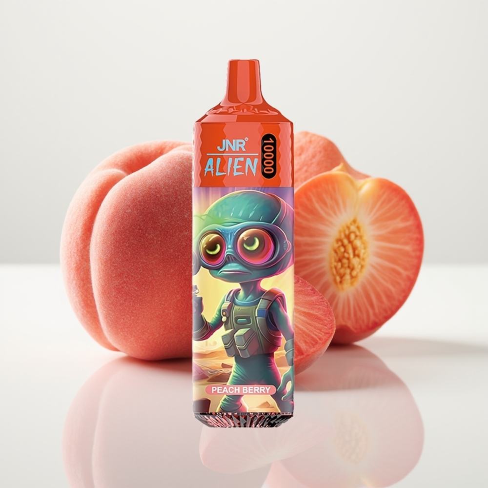 JNR Alien 10000 Puffs Vape Desechable Durazno Baya 850mAh Tipo-C RGB