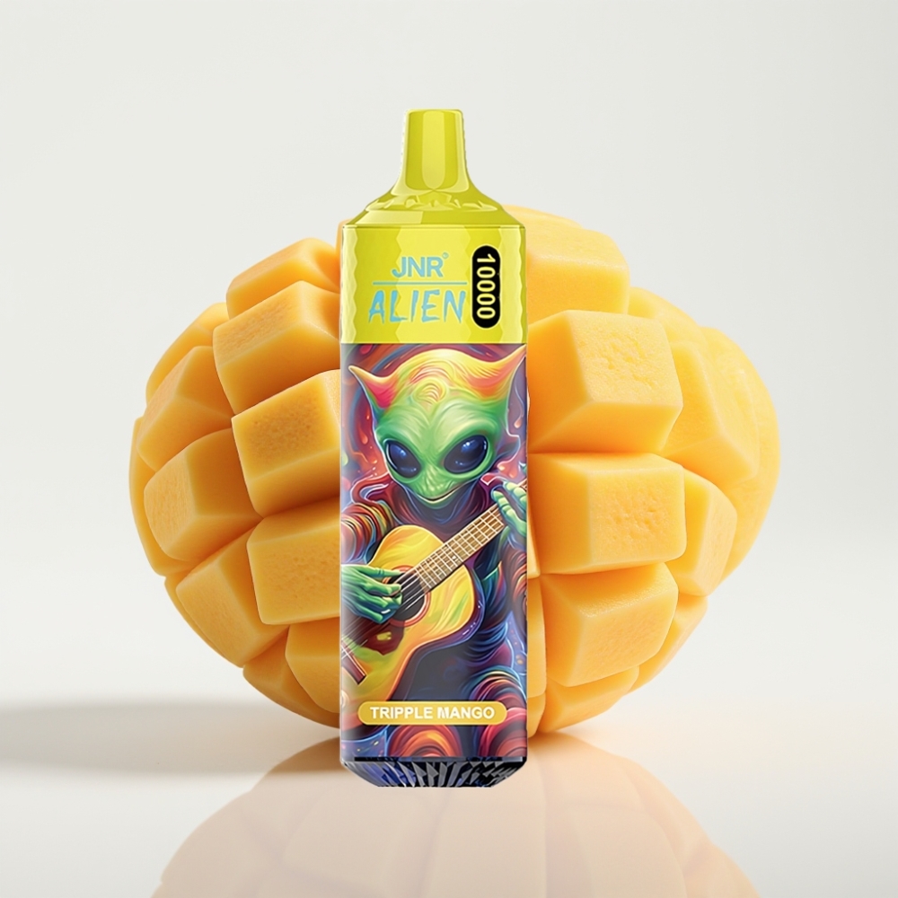 JNR Alien 10000 Puffs Vape Desechable - Triple Mango, 850mAh, Carga Rápida Type-C