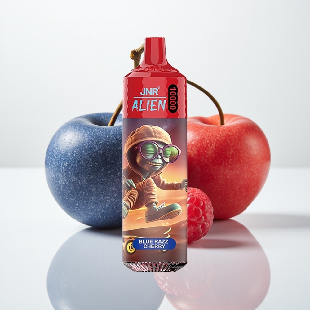 JNR Alien 10000 Puffs Vape Dispositivo Azul Cereza – 850mAh, Tipo-C, RGB