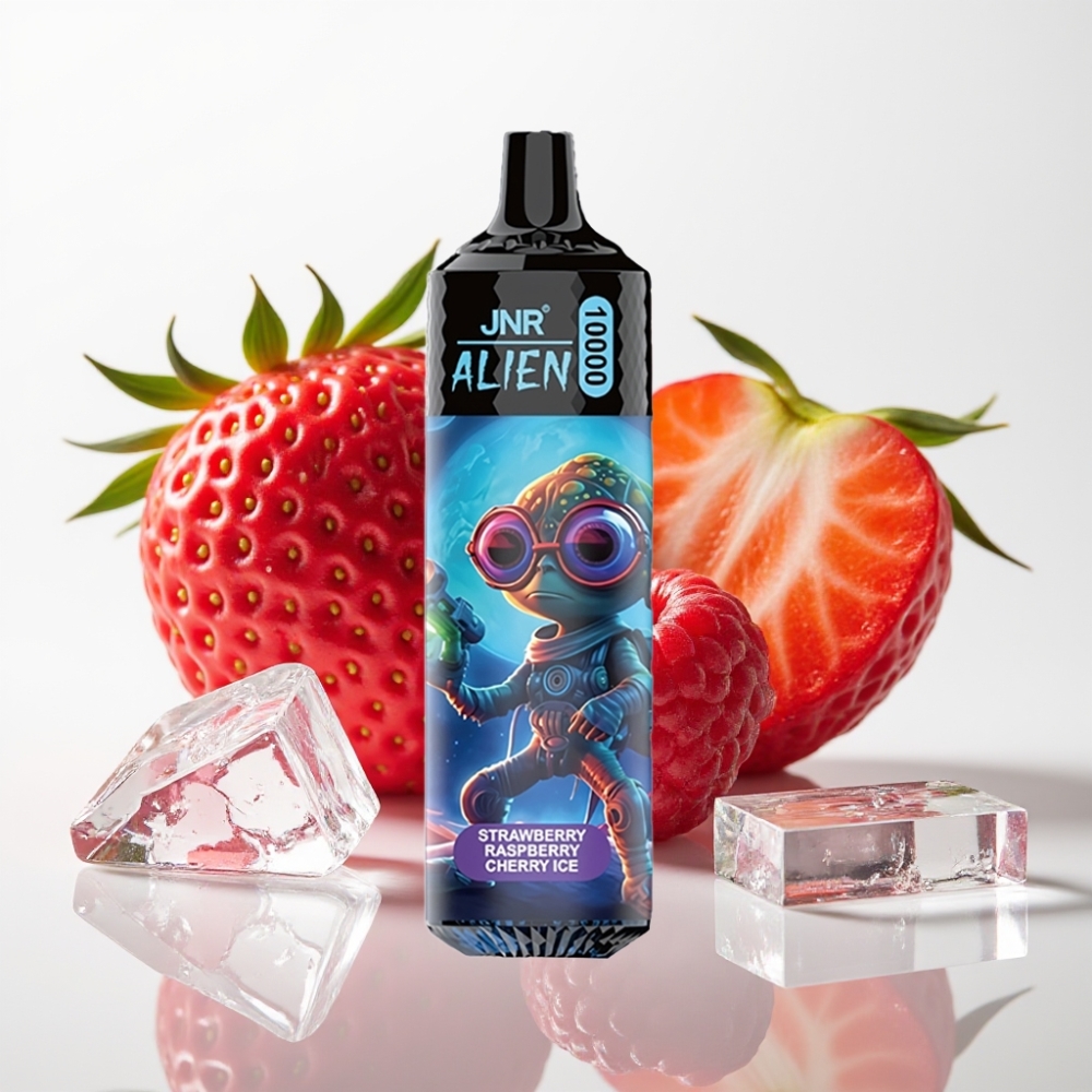JNR Alien 10000 Puffs Vape Fresa Frambuesa Cereza Hielo - 850mAh, Tipo-C, LED RGB