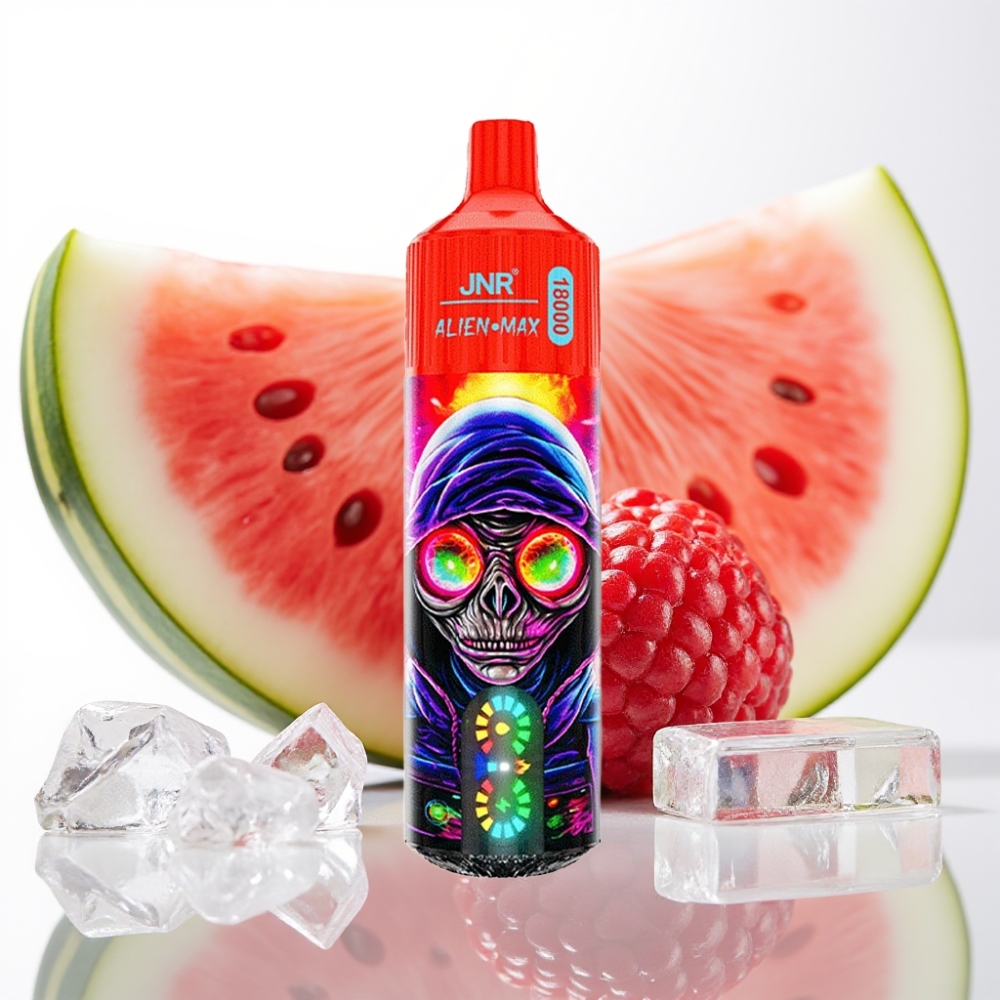 JNR Alien Max 18000 Puffs – Doble Malla y Núcleo Dual, Sabor Frambuesa Sandía Helada