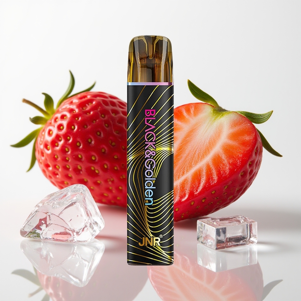JNR Black&Golden 800 Puffs Vape Desechable Fresa Helada