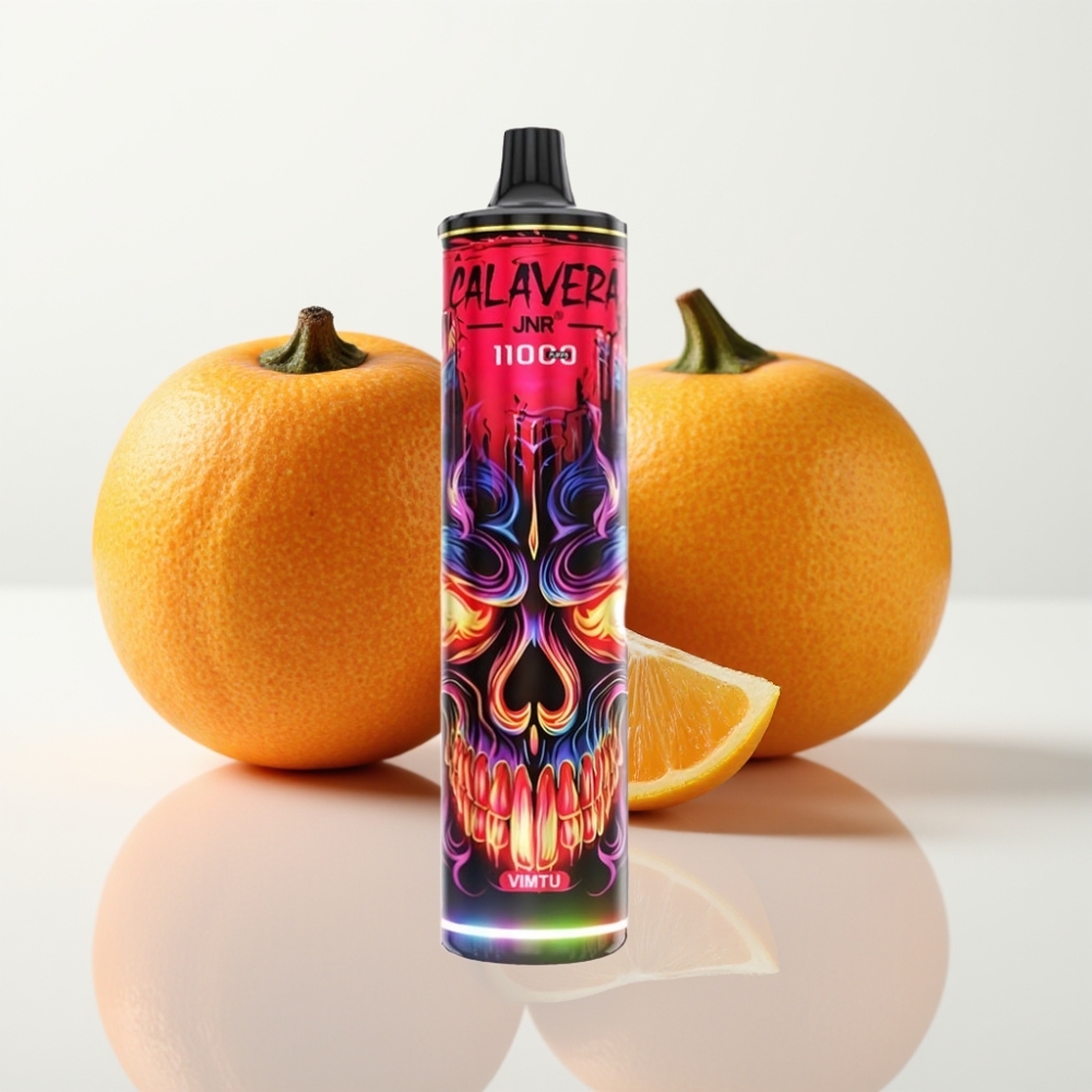 JNR Calavera 11000 Puffs Vape Desechable con Sabor Vimtu y Carga Tipo-C