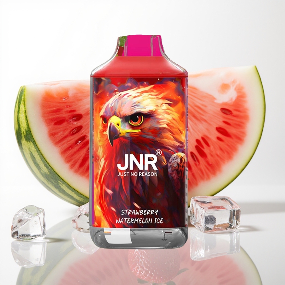 JNR Falcon 16000 Puffs Vape Fresa Sandía Hielo – 22ml, Doble Malla, Tipo C