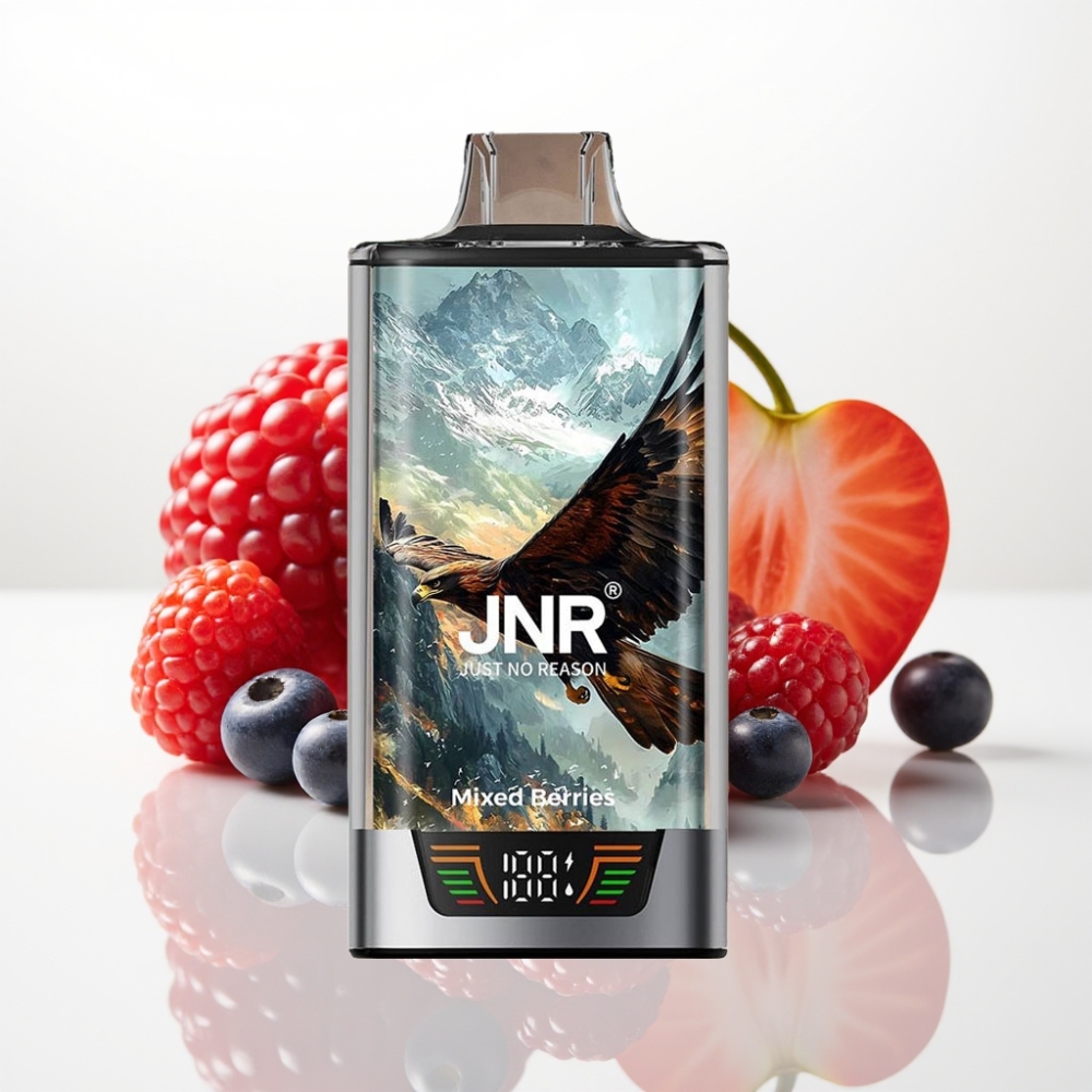 JNR Falcon Pro 28000 Desechable - 30ml, 5% Nicotina, Bayas Mixtas, USB-C
