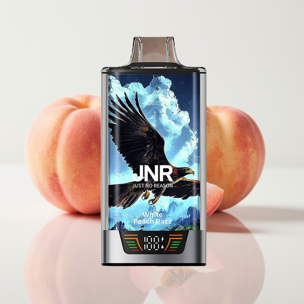 JNR Falcon Pro 28000 Vape Desechable Durazno Blanco Frambuesa 30ml 5% Nicotina