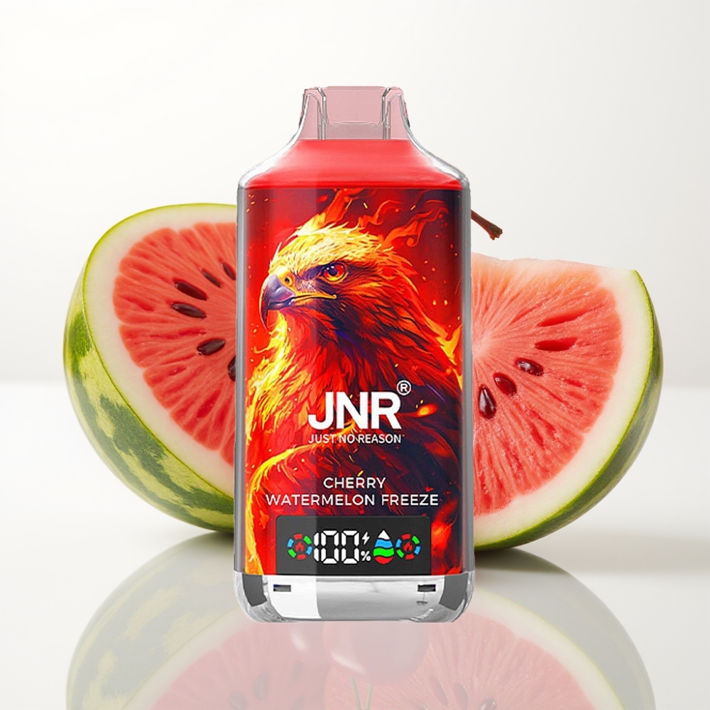 JNR Falcon X 18000 Puffs Doble Malla Cereza Sandía Helada – 24ml 750mAh Tipo-C